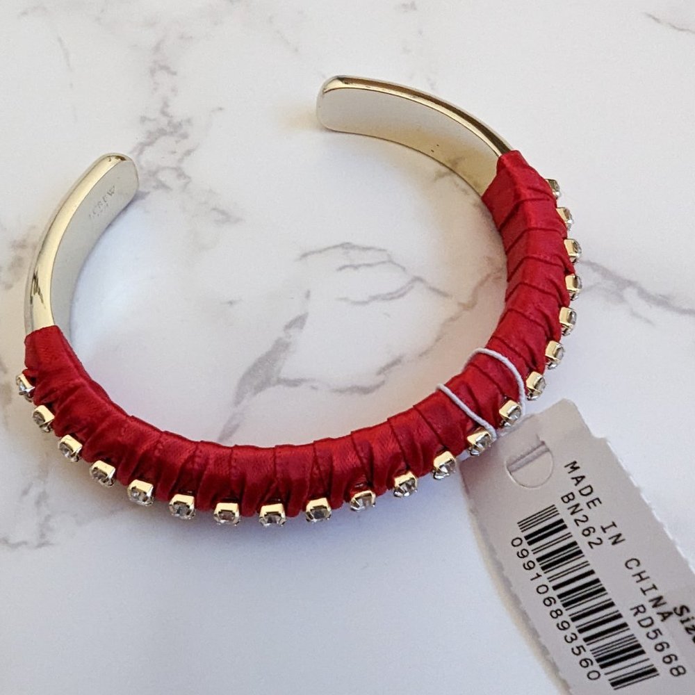 J.Crew Factory Ribbon-Wrapped Cuff Bracelet - Picture 3 of 5